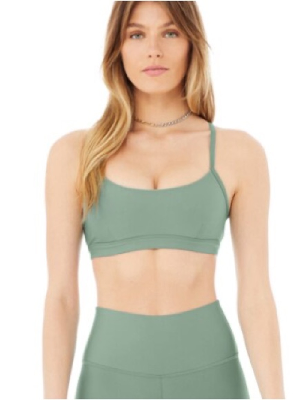 Alo. Women's Olive Strappy Sports Bralette